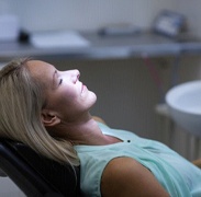 Woman relaxing with oral conscious sedation in Estero